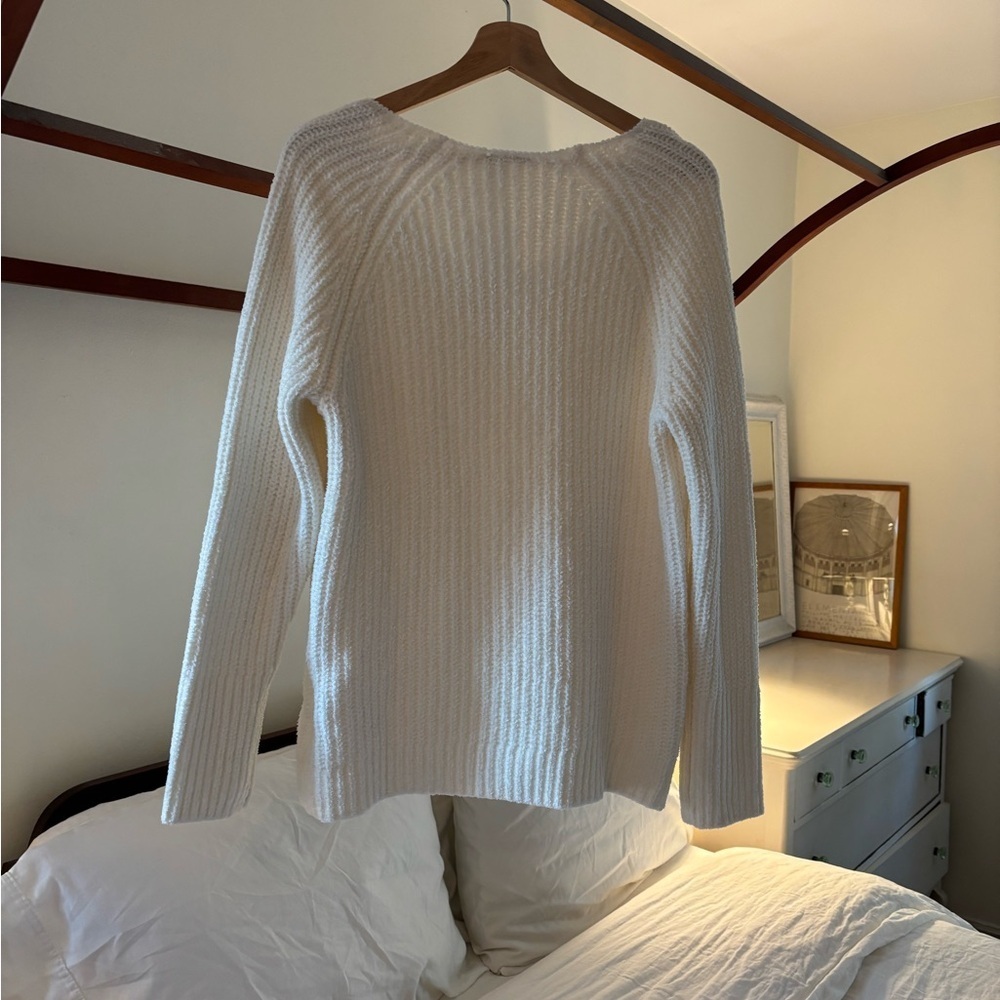 Lucky Ivory Knit V-Neck Sweater - Picture 2 of 5